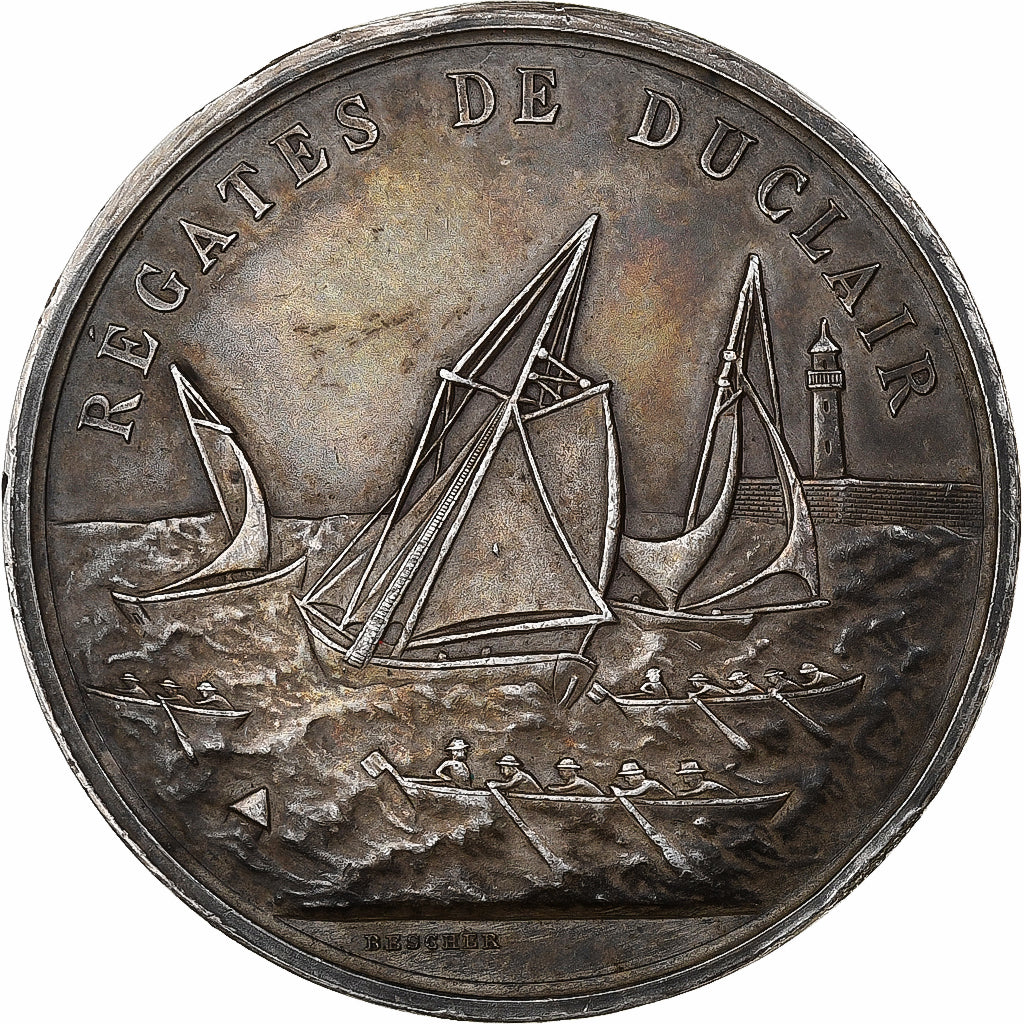 France, Medal, Régates de Duclair, Silver, Bescher, AU(50-53)