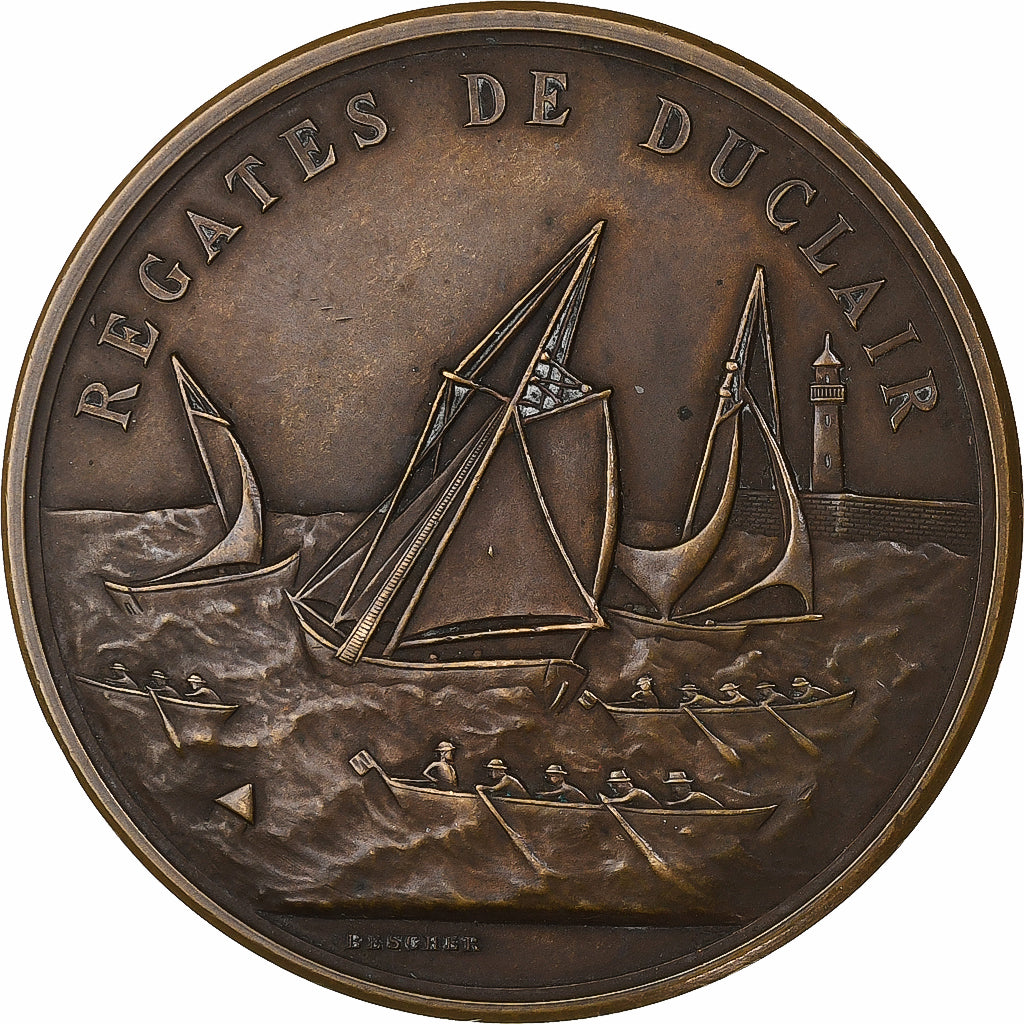 França, medalha, Régates de Duclair, Bronze, Bescher, AU(50-53)