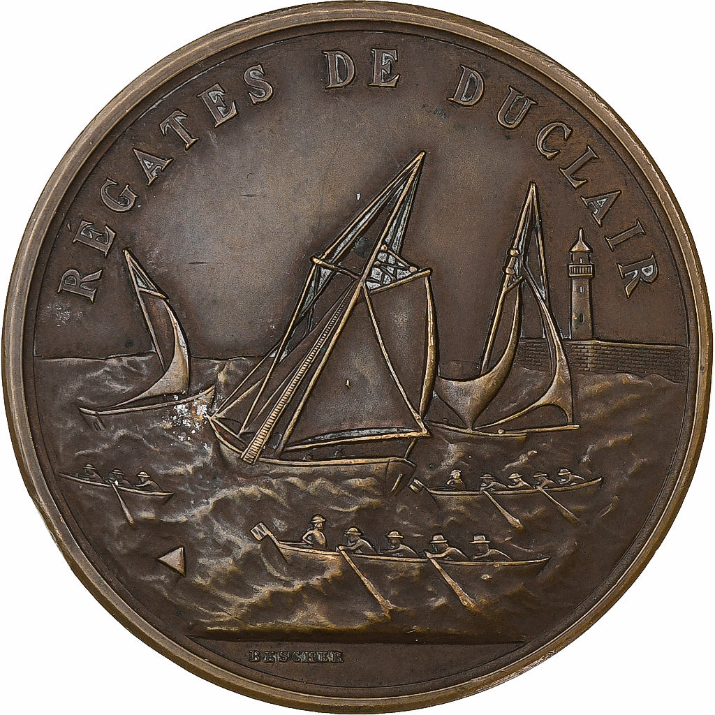 França, medalha, Régates de Duclair, Bronze, Bescher, AU(50-53)