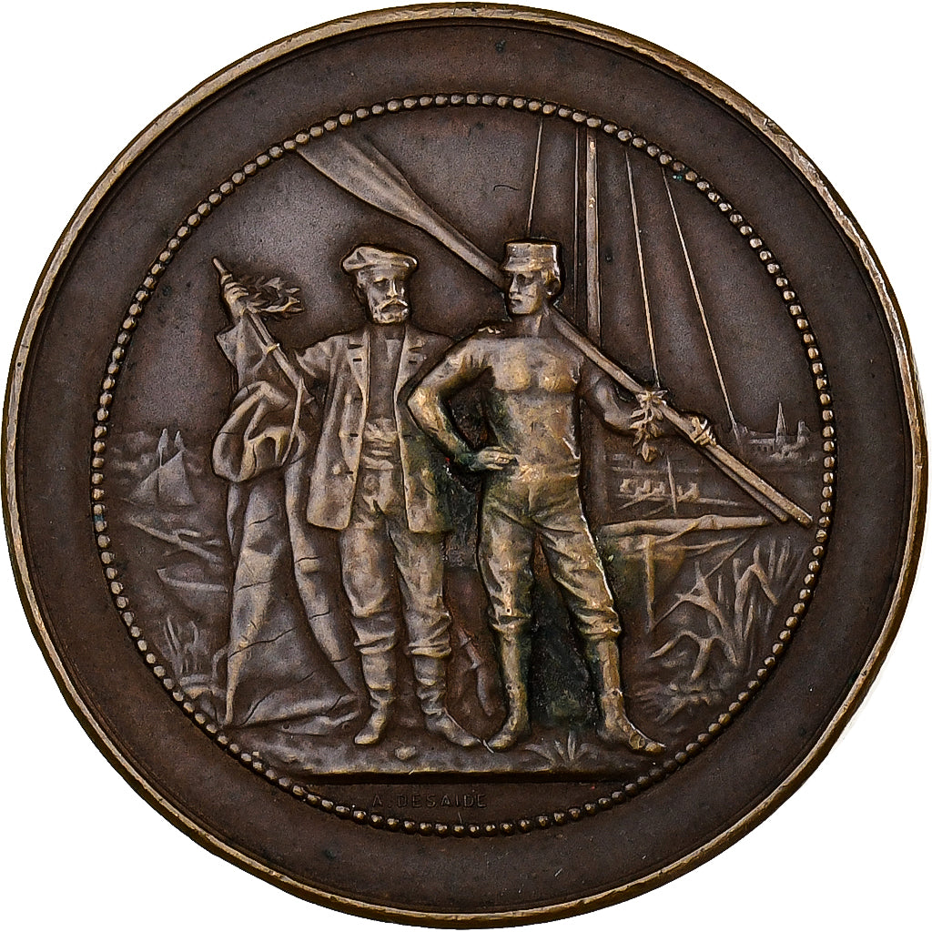 France, Medal, Régates de Villequier, Bronze, Desaide, EF(40-45)