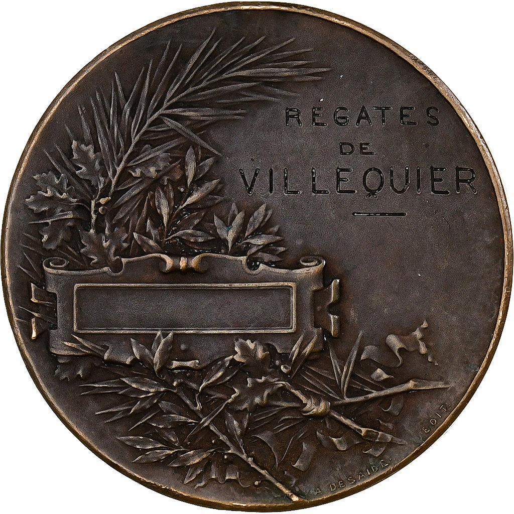 France, Medal, Régates de Villequier, Bronze, Desaide, EF(40-45)