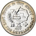 INDIA-REPÚBLICA, 50 Rupees, 1977, Mumbai, Bombay, SC+, Plata, KM:258