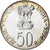 INDIA-REPUBLIC, 50 Rupees, 1977, Mumbai, Bombay, MS(64), Silver, KM:258