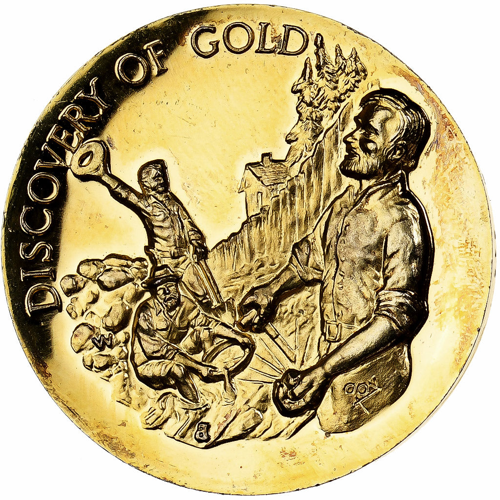 United States of America, Medaille, Discovery of Gold, 1972, Vermeil, UNZ