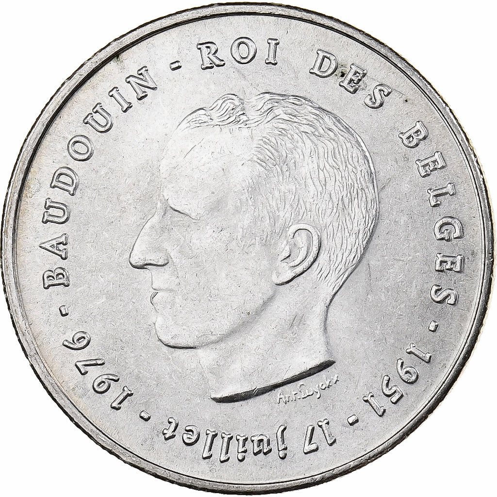 Belgium, 250 Francs, 250 Frank, 1976, AU(55-58), Silver, KM:157.1