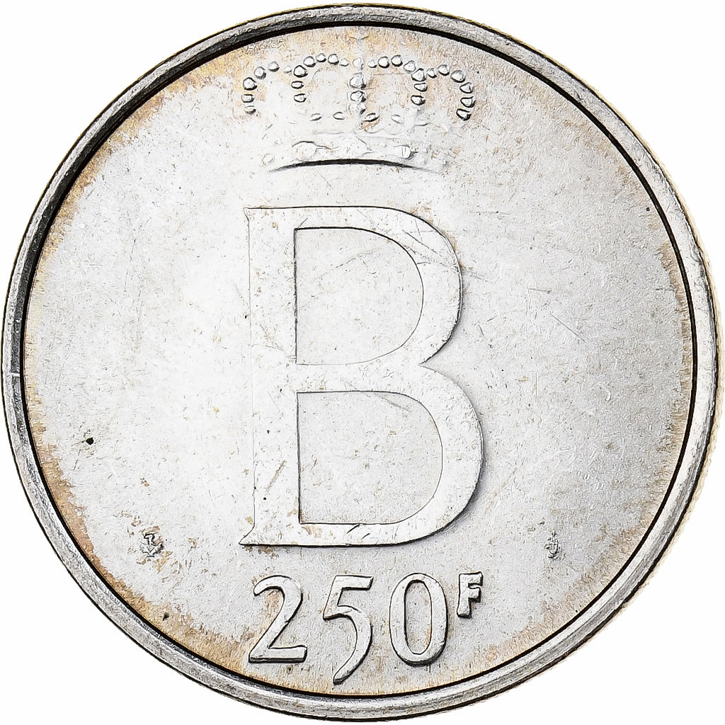 Belgium, 250 Francs, 250 Frank, 1976, AU(55-58), Silver, KM:157.1