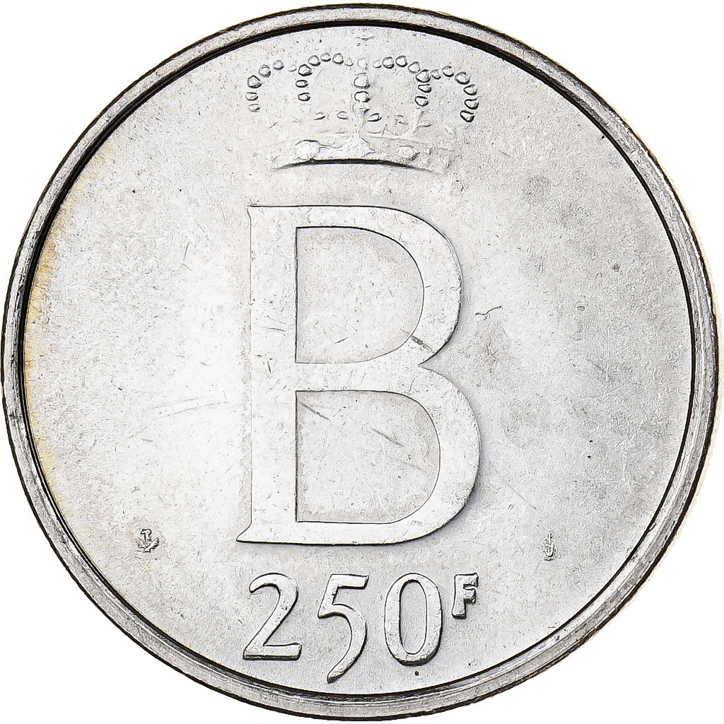Belgium, 250 Francs, 250 Frank, 1976, AU(55-58), Silver, KM:157.1