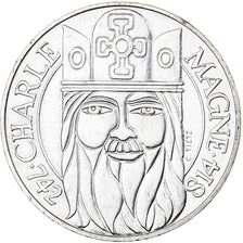 France, 100 Francs, Charlemagne, 1990, Silver, AU(55-58), Gadoury:954, KM:982