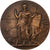 França, medalha, Instruction Publique, Cours d'Adultes, Eure, 1912, Bronze