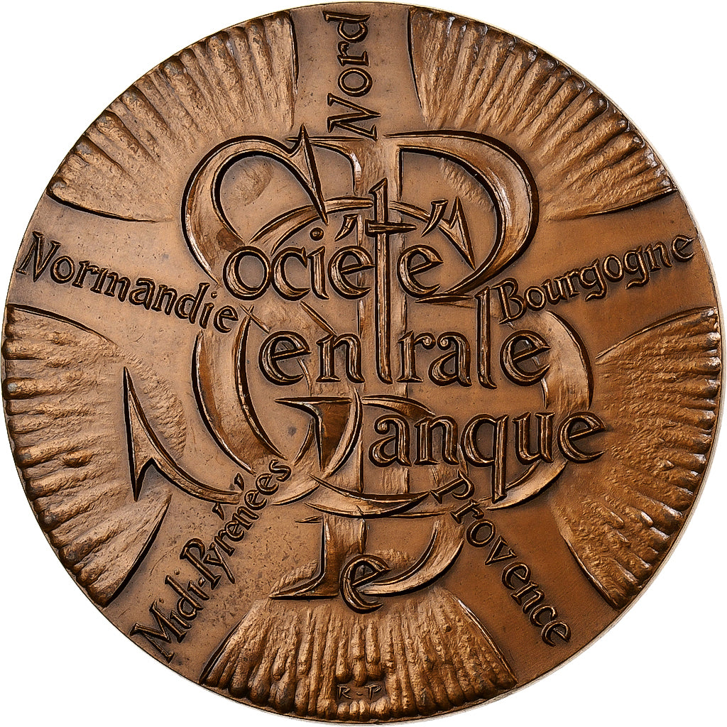 Francia, medaglia, Société Centrale de Banque, 1980, Bronzo, Pépin, SPL