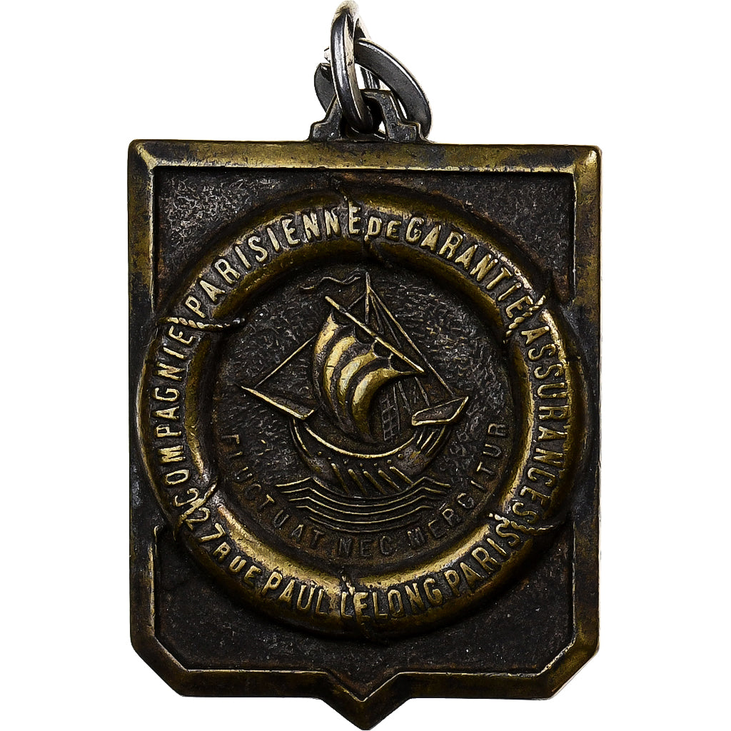 France, Medal, Compagnie Parisienne de Garantie, Bronze, EF(40-45)