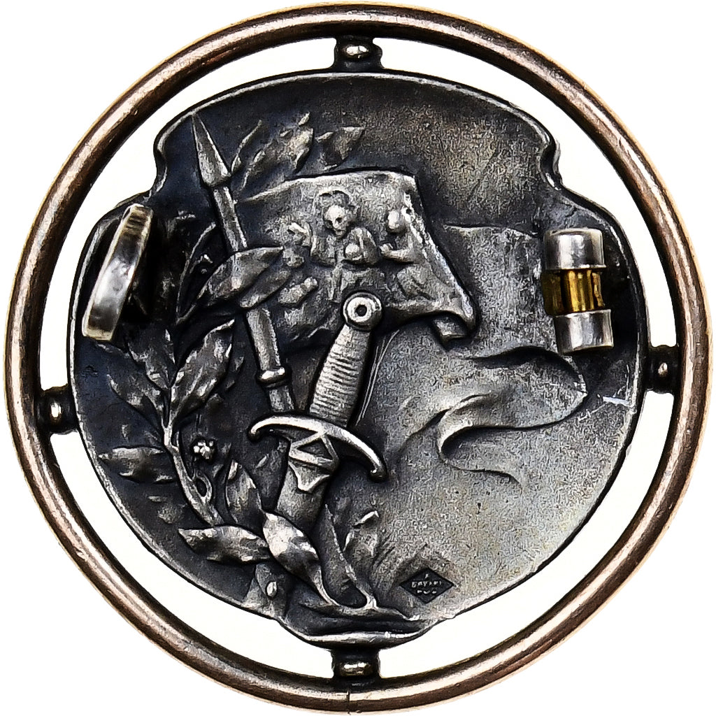 France, Broche, Jeanne d'Arc, Silvered bronze, EF(40-45)