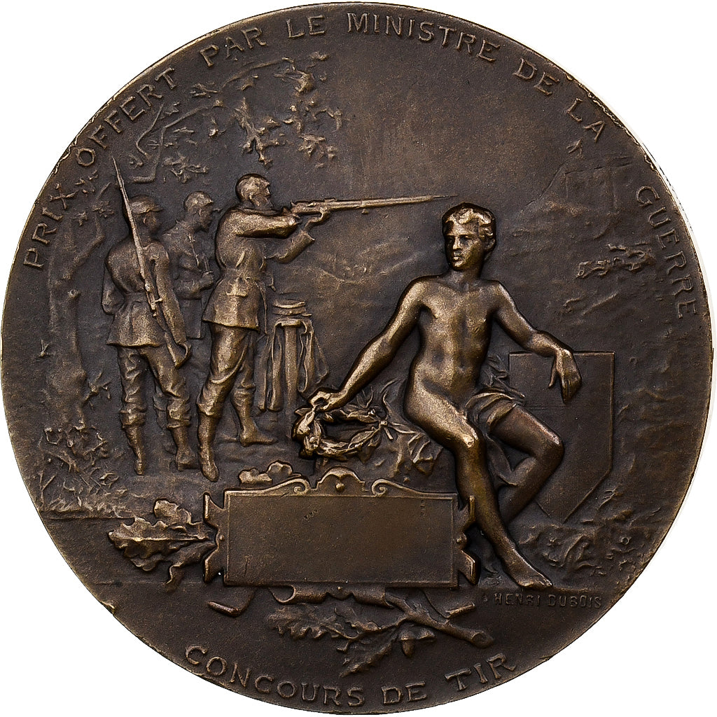 France, Medal, Ministère de la Guerre, Concours de Tir, Bronze, Dubois.H