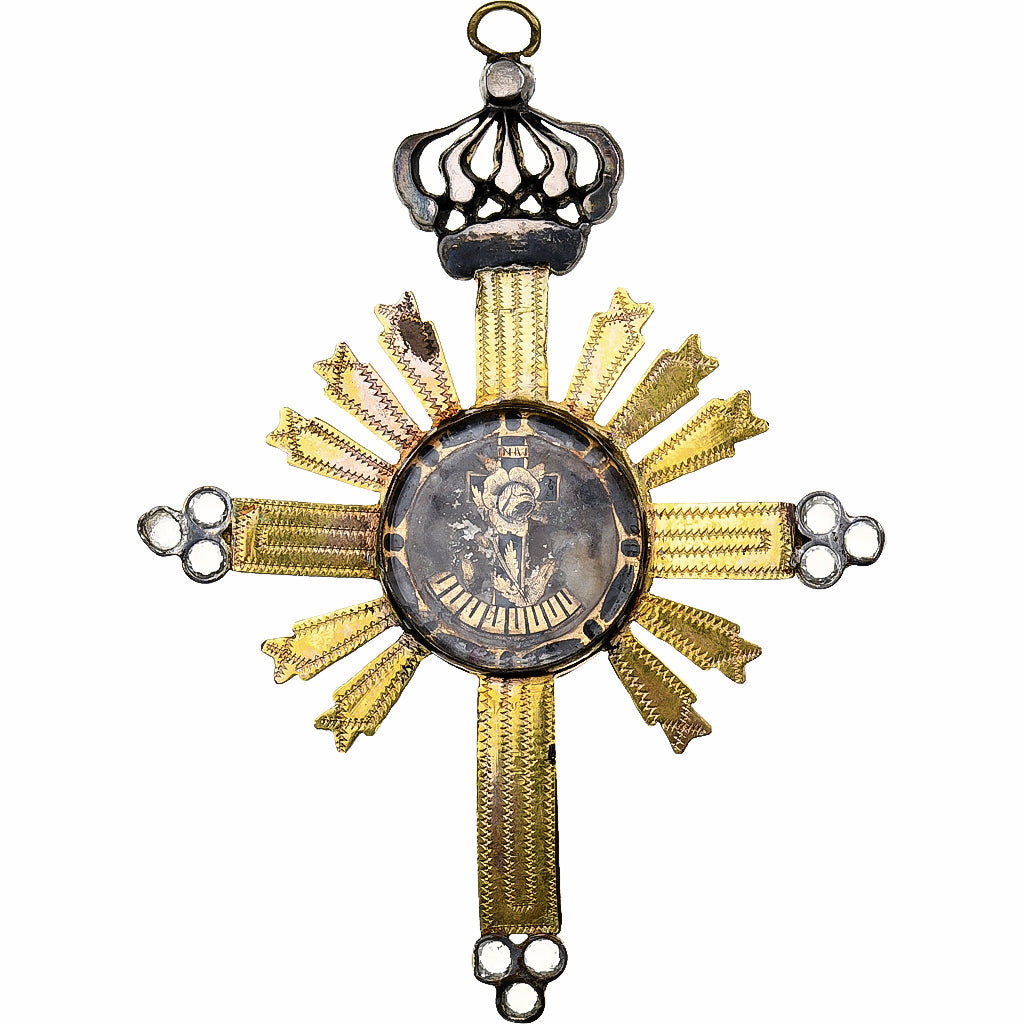 France, Bijou Rose Croix, Masonic, Medal, Excellent Quality, Copper Gilt, 96 X