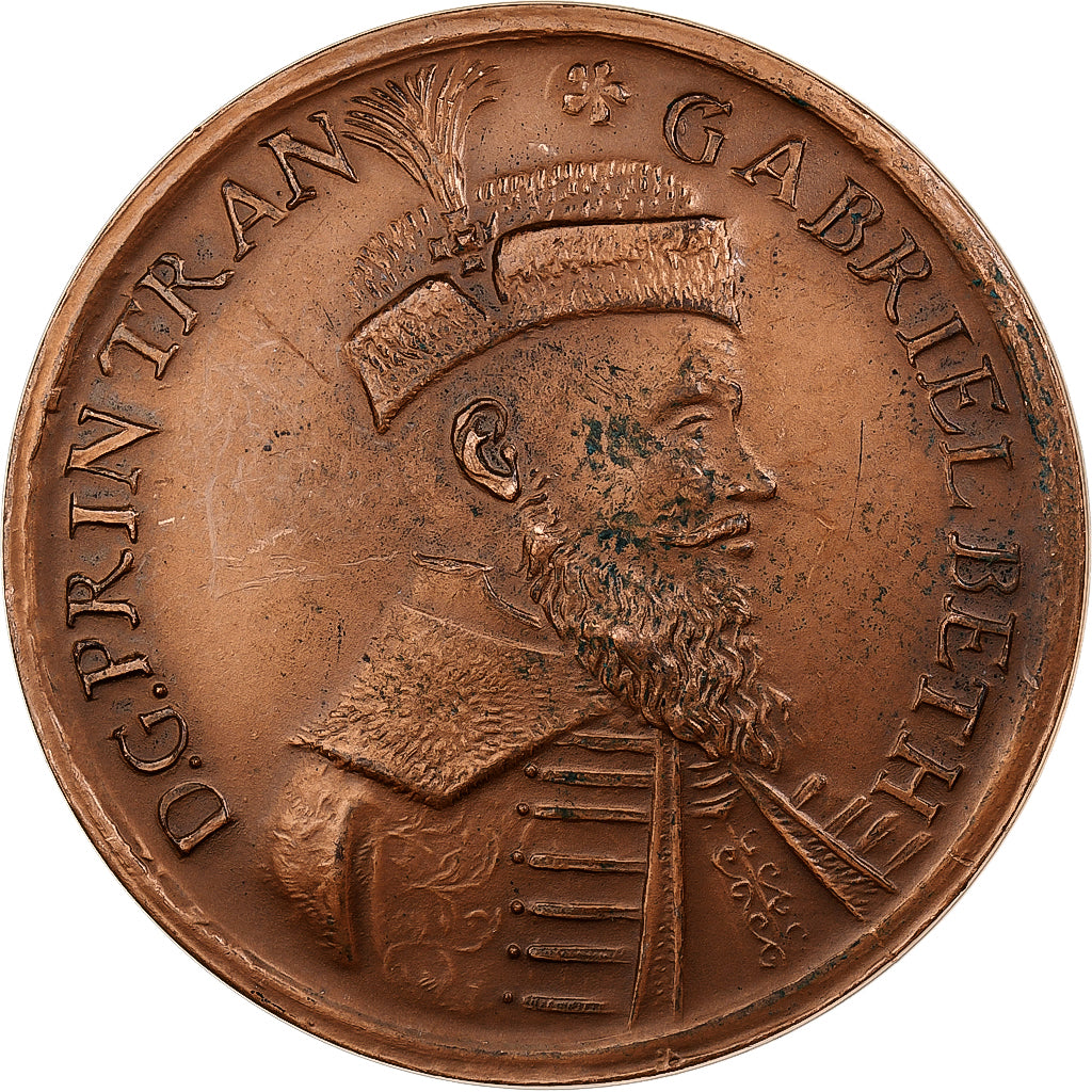 Francia, medalla, Reproduction, Transylvanie, Thaler Gabriel Bethlen, 1975