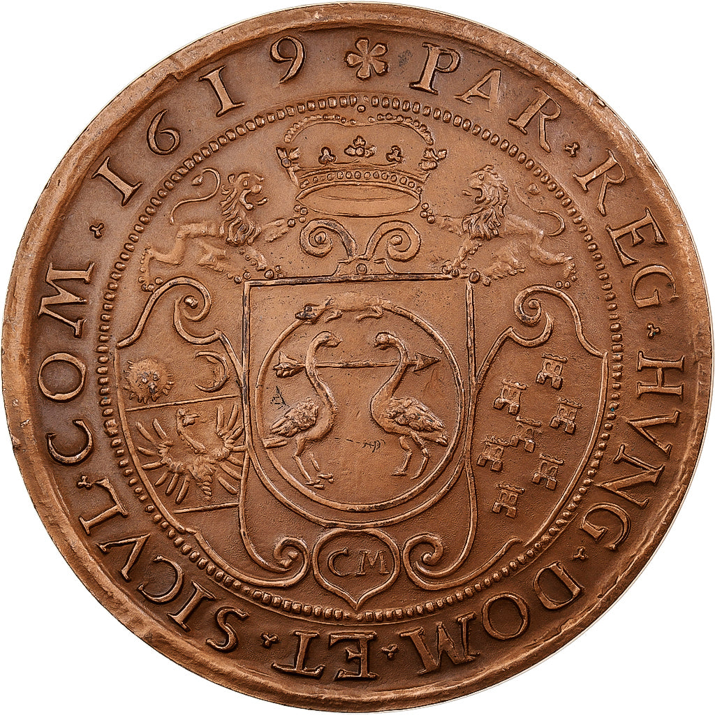 Francia, medalla, Reproduction, Transylvanie, Thaler Gabriel Bethlen, 1975