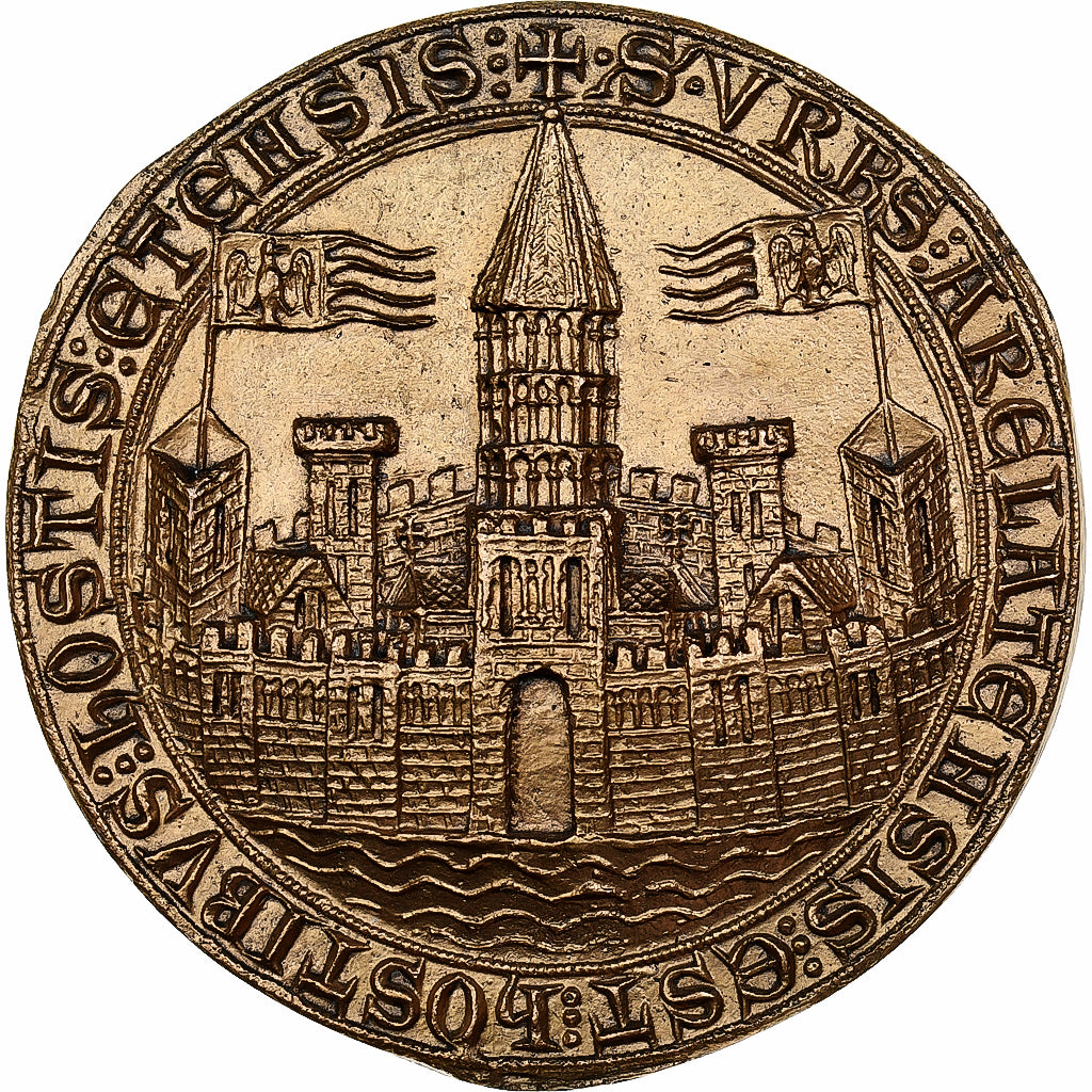 Francja, medal, Reproduction, Sceau des Six Métiers d’Arles, 1966, Brązowy