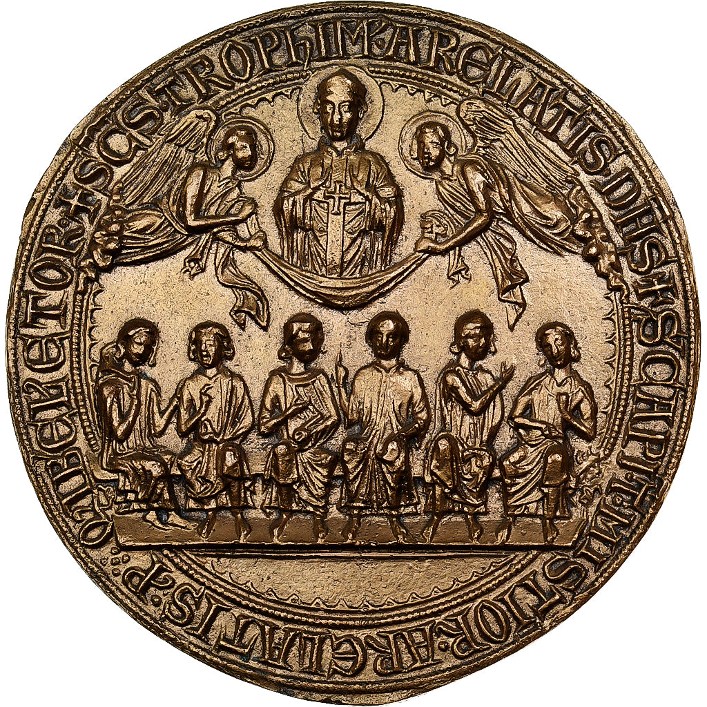 Francja, medal, Reproduction, Sceau des Six Métiers d’Arles, 1966, Brązowy