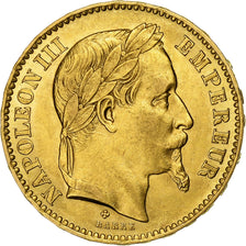 Francia, Napoleon III, 20 Francs, 1866, Strasbourg, Oro, EBC, Gadoury:1062