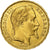 França, Napoleon III, 20 Francs, 1866, Strasbourg, Dourado, AU(55-58)