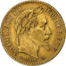 França, Napoleon III, 10 Francs, 1867, Paris, Dourado, VF(30-35), Gadoury:1015