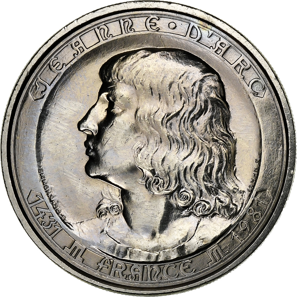 France, Medal, Jeanne d'Arc, Copper-nickel, V. Peter, MS(64)