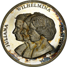 Pays-Bas, Médaille, Juliana, Wilhelmina, Beatrix, 1993, Argent, SPL