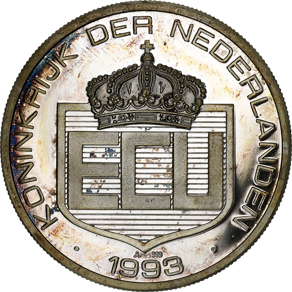 Paesi Bassi, medaglia, Juliana, Wilhelmina, Beatrix, 1993, Argento, SPL