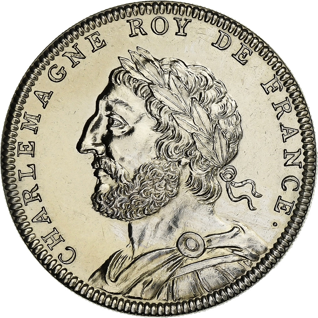 France, Medal, Les Rois de France, Charlemagne, Nickel, MS(64)