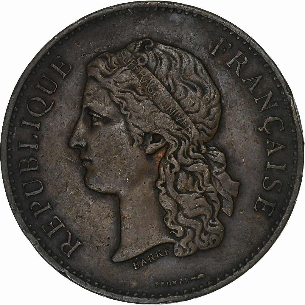 France, Jeton, Exposition universelle de Paris, 1889, Bronze, Barre, TB+