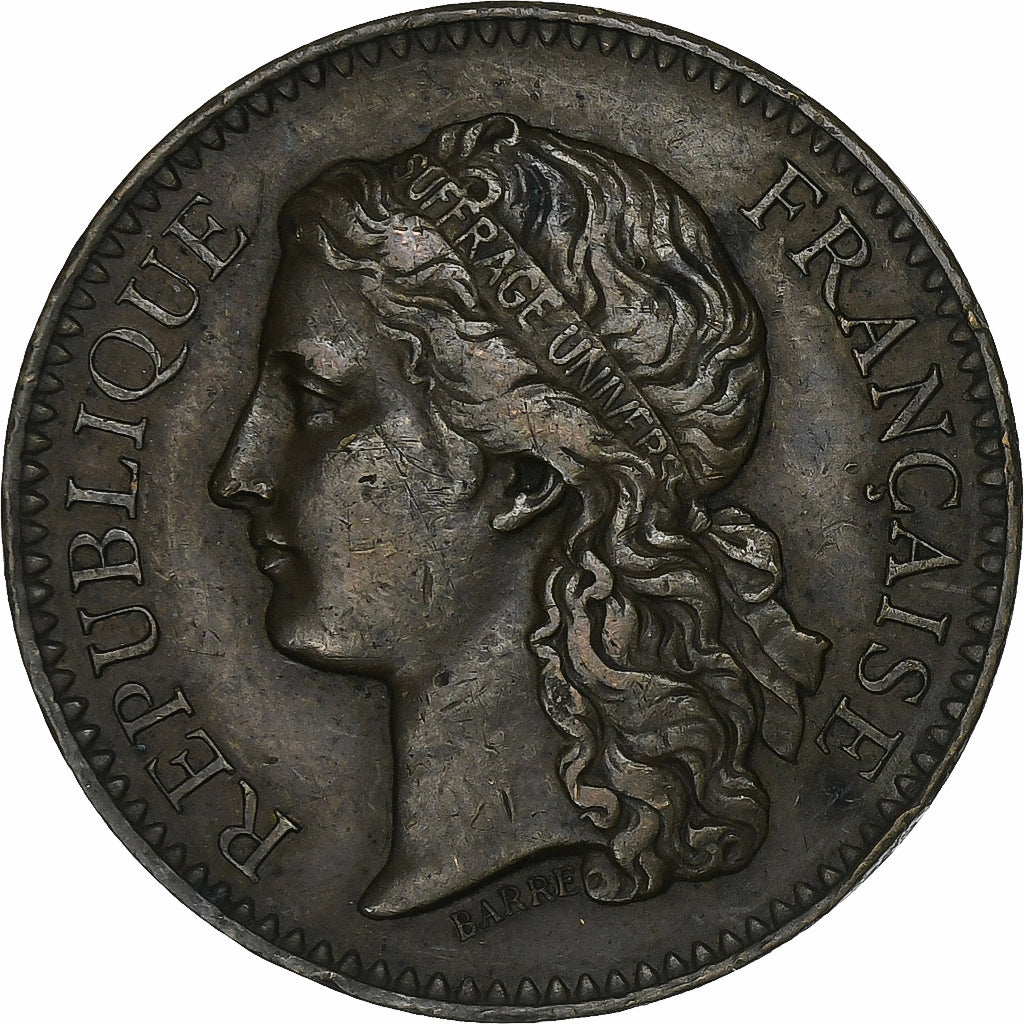France, Medal, Exposition universelle de Paris, 1878, Copper, Barre, EF(40-45)