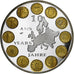 France, Medal, 10 ans de l'Euro, 2008, Copper Gilt, Pillage de l'Europe