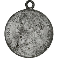 France, Médaille, Penny, Victoria, 1860, Aluminium, TB