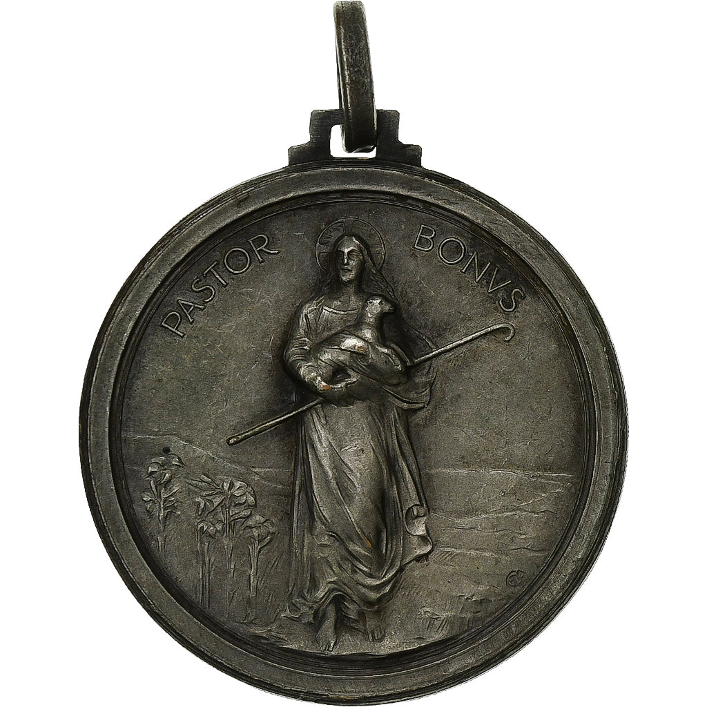 Vatican, Medal, Le Pape Pie XI, Pastor Bonus, Silvered bronze, Boninsegna