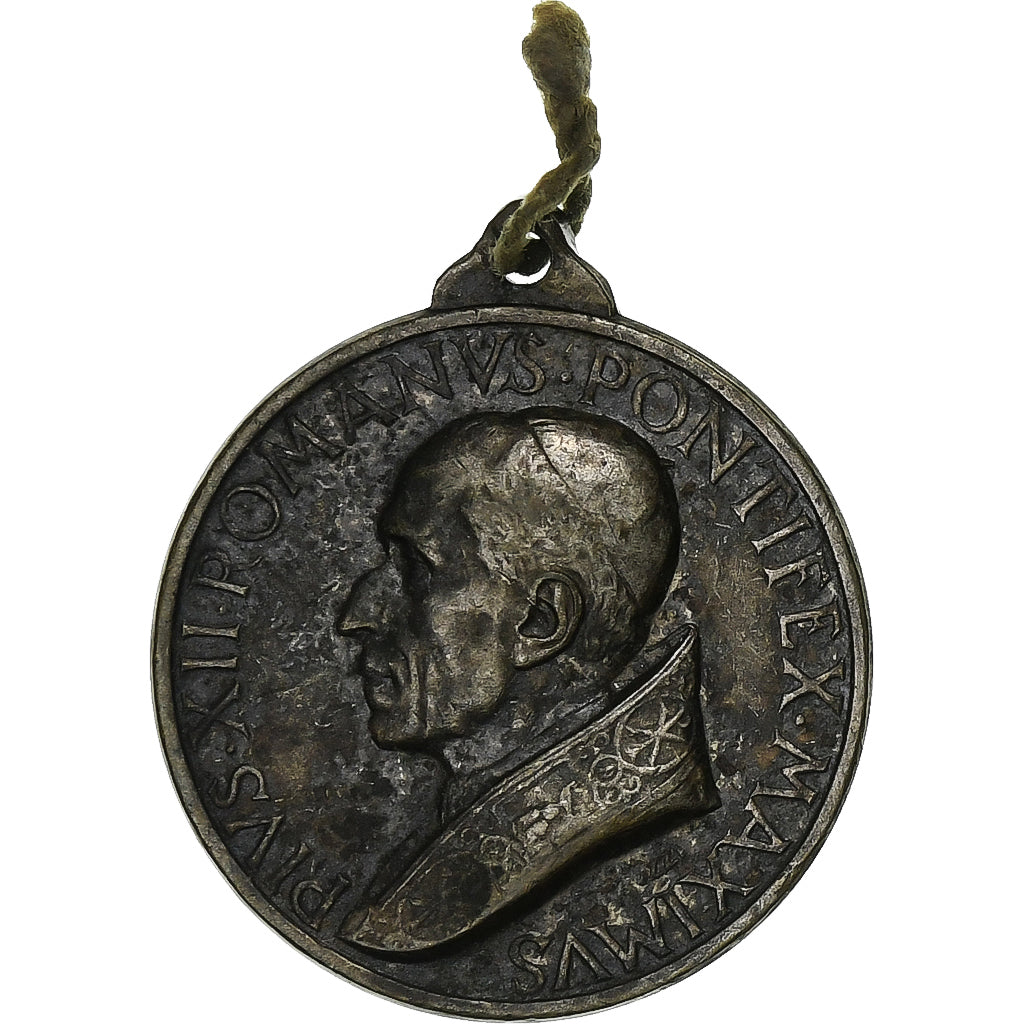 Vaticaan, Medaille, Le Pape Pie XII, 1950, Silvered bronze, Mistruzzi, ZF+