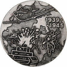 France, Medal, Seconde Guerre Mondiale, 1939-1945, Silvered bronze, AU(50-53)