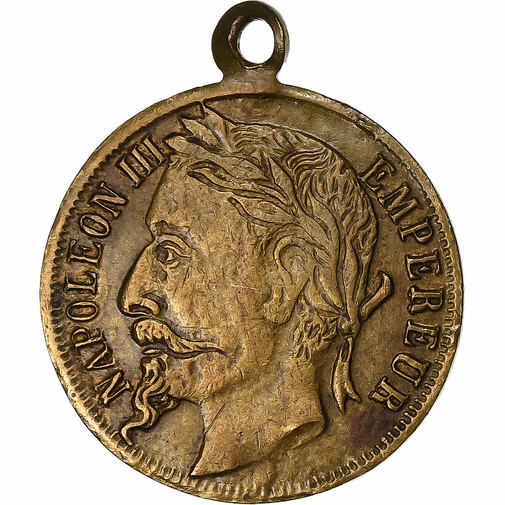 France, Medal, Napoléon III, Empereur, Brass, AU(55-58)