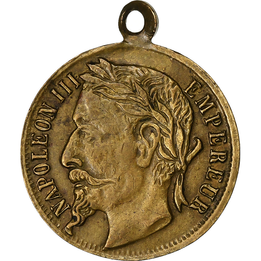 France, Medal, Napoléon III, Empereur, Brass, AU(55-58)