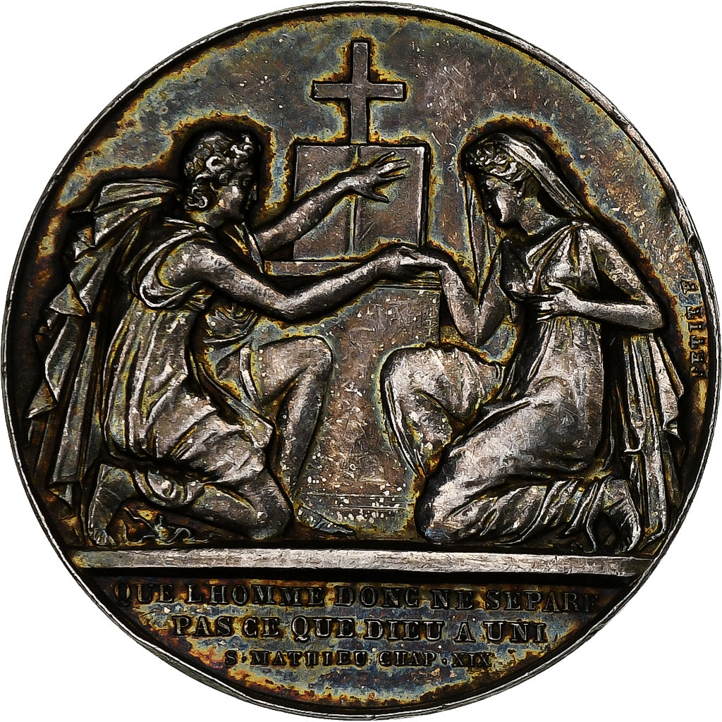 Frankreich, Medaille, Noces, Mariage, Religion, 1898, Silber, Petit, SS+