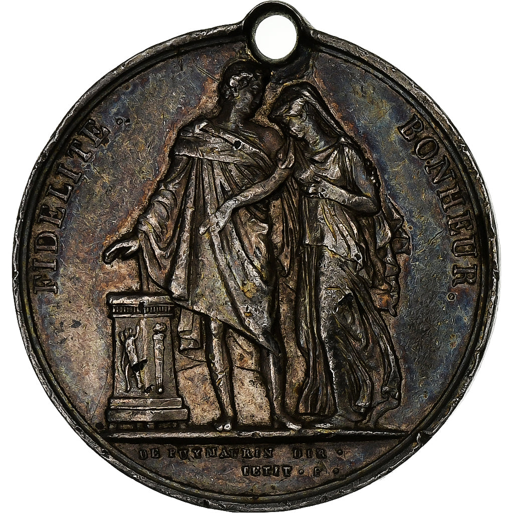 Frankreich, Medaille, Noces, Mariage, Religion, Silber, De Puymaurin, SS