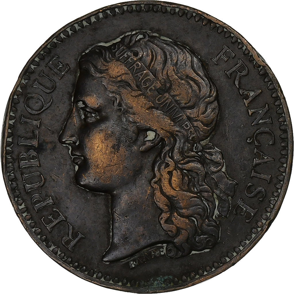 France, Medal, Exposition universelle de Paris, 1878, Copper, Barre, VF(30-35)