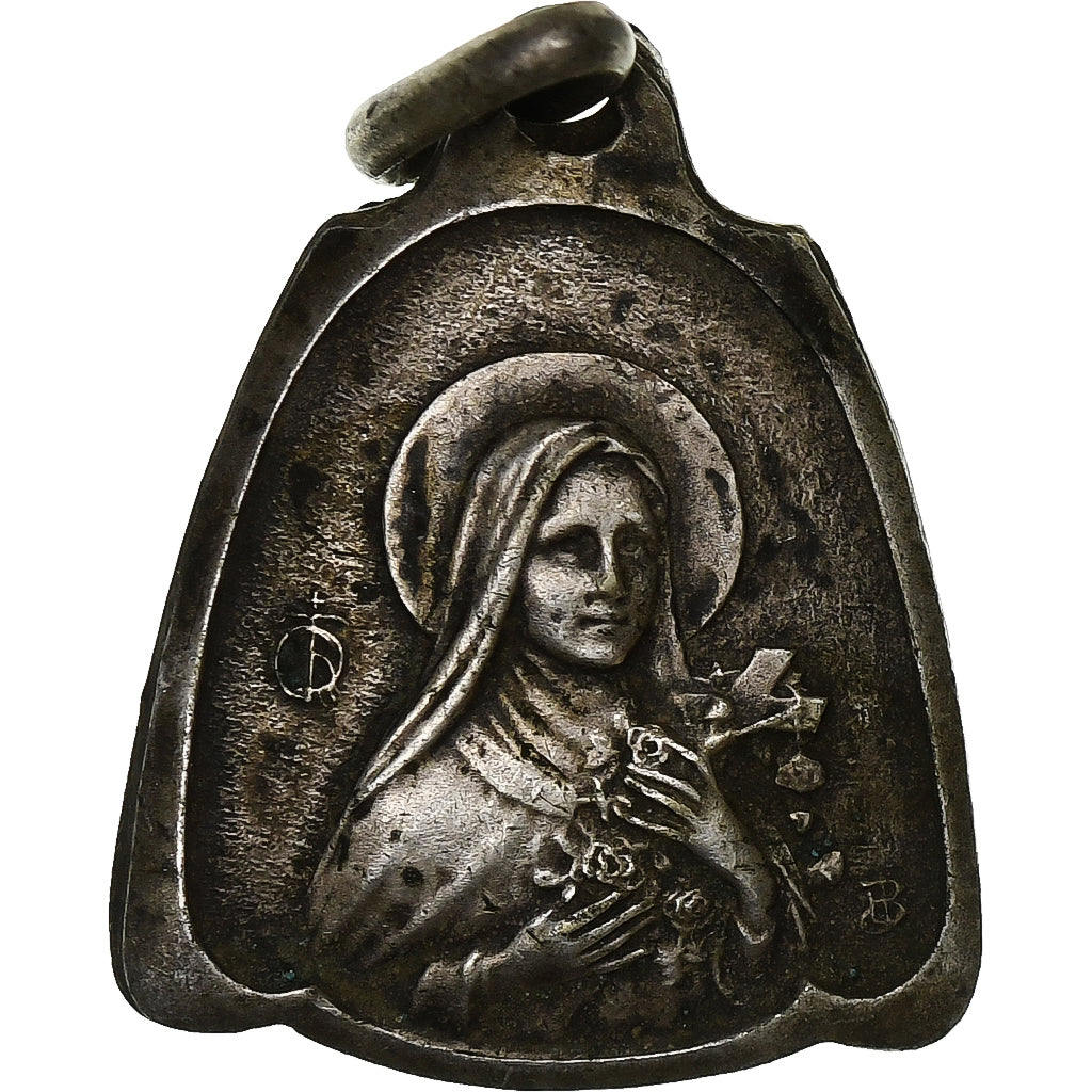 France, Medal, Sainte Thérèse de l'Enfant Jésus, Silvered bronze, EF(40-45)