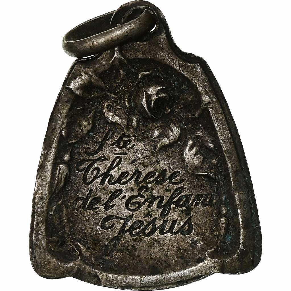 France, Medal, Sainte Thérèse de l'Enfant Jésus, Silvered bronze, EF(40-45)