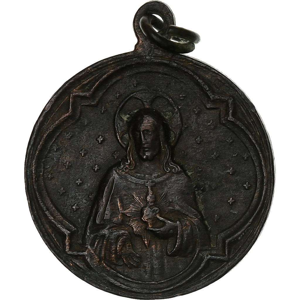 France, Medal, Je Suis l'Immaculée Conception, Copper, VF(30-35)