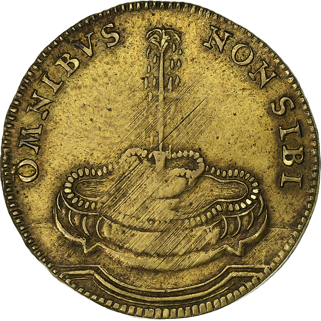 France, Token, Louis XVI, omnibus Non Sibi, Brass, VF(30-35)