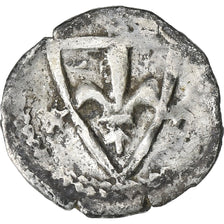 France, Flanders, Denarius, Lille, Silver, VF(30-35), Boudeau:2191, Ghyssens:491