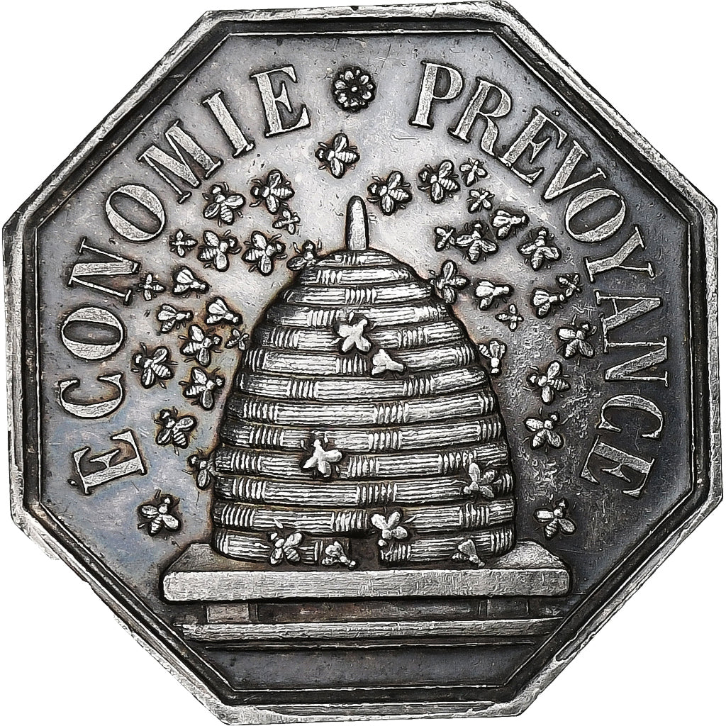 France, Token, Caisse d'Epargne de Valenciennes, Silver, AU(55-58)
