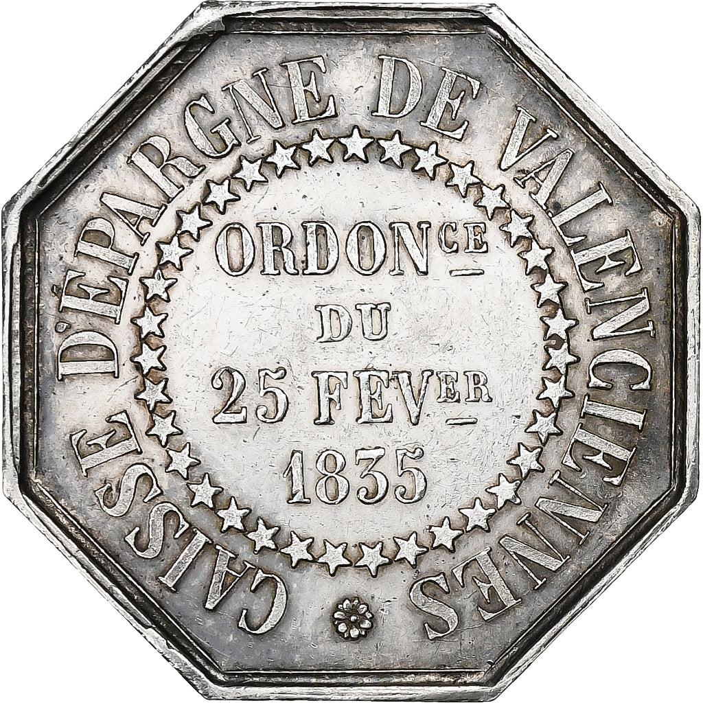France, Token, Caisse d'Epargne de Valenciennes, Silver, AU(55-58)