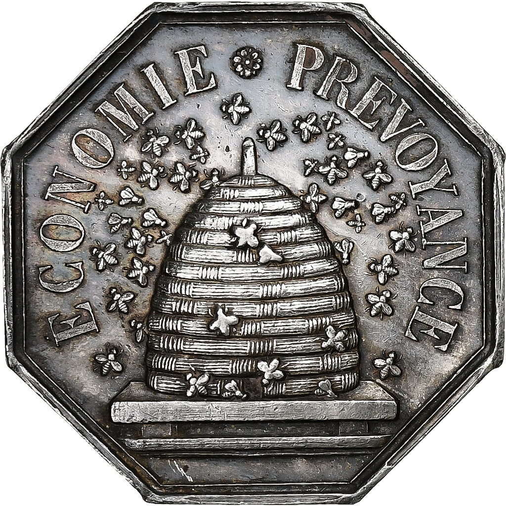 France, Token, Caisse d'Epargne de Valenciennes, Silver, AU(50-53)