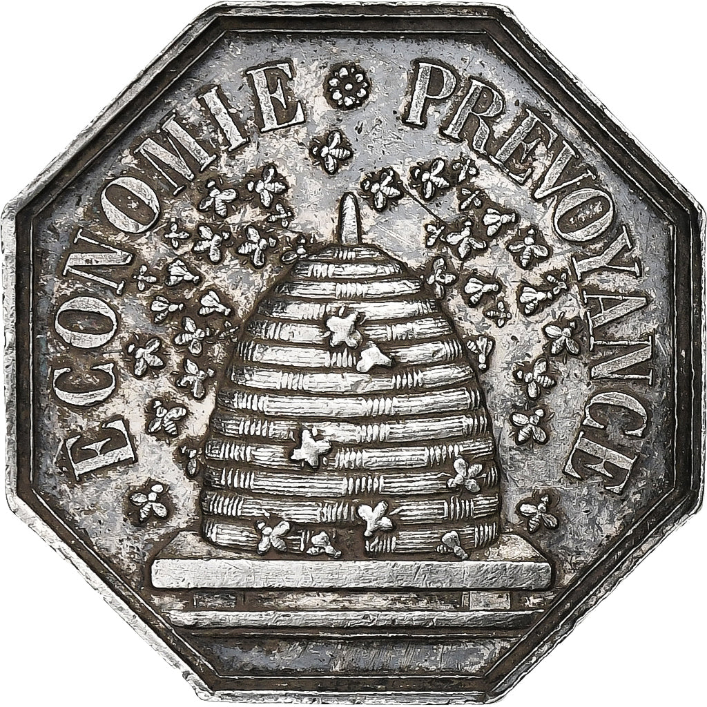 France, Token, Caisse d'Epargne de Valenciennes, Silver, AU(50-53)